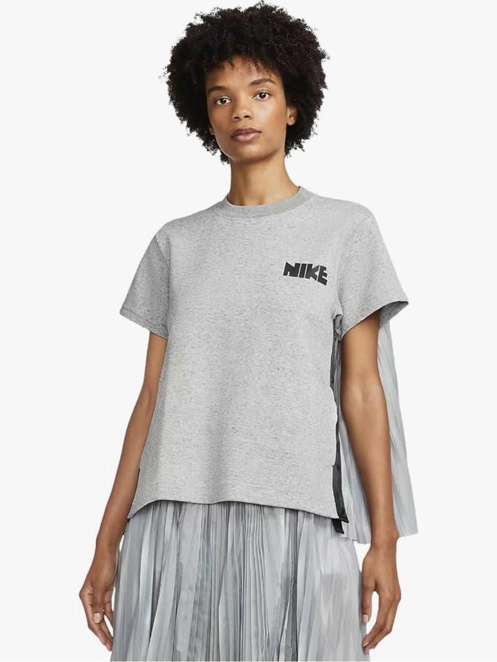 Nike Women's X Sacai Edition SS Fleece T-Shirt large